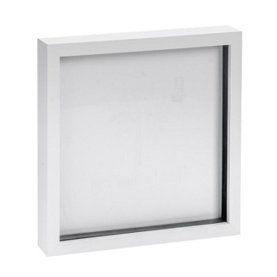 "Nicola Spring 10 X 10"" Photo Frame - White - 3D Photo Frame Picture Frame Box Portrait Display Case (53 X 53Cm)" - image 1