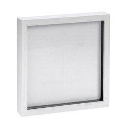 "Nicola Spring 10 X 10"" Photo Frame - White - 3D Photo Frame Picture Frame Box Portrait Display Case (53 X 53Cm)" - thumbnail 1