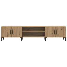Walplus Tv Cabinet Artisian Oak 180X31.5X40 Cm Engineered Wood - thumbnail 4
