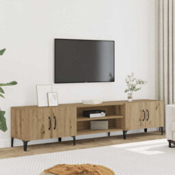 Walplus Tv Cabinet Artisian Oak 180X31.5X40 Cm Engineered Wood
