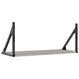 Berkfield Wall Shelves 2 Pcs Grey Sonoma 60X25X25.5 Cm Engineered Wood - thumbnail 7