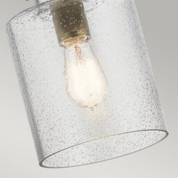Luminosa Lighting Luminosa Kichler Kitner Dome Pendant Ceiling Light Natural Brass - thumbnail 4