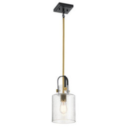 Luminosa Lighting Elstead Kichler Kitner Dome Pendant Ceiling Light Natural Brass
