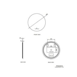Bellara 600mm Round Backlit Led Mirror With Demister - thumbnail 3
