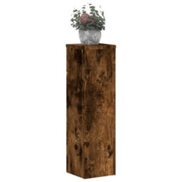 Walplus Plant Stand 2Pcs Smoked Oak 17X17X60 Cm Engineered Wood - thumbnail 3
