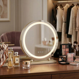 Mirror Rea Make-Up Led Gold 12X4X43Cm - thumbnail 3