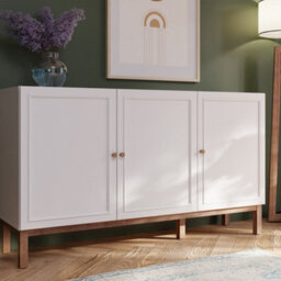 Furniture To Go Wensley 3 Door 1 Drawer Sideboard In Light Grey And Oak - thumbnail 6