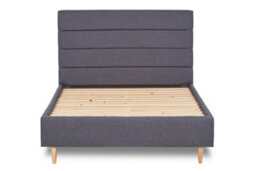 Divan Base Direct Viva Paneled Fabric Bed Bed Base Only 4Ft Small Double- Opera Ink - thumbnail 3