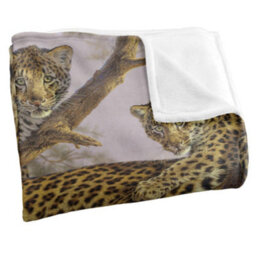 Wild Wings Family Silky Tree Supersoft Blanket Yellow/black/brown (One Size) - thumbnail 3