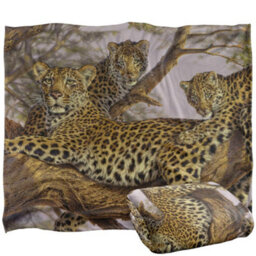Wild Wings Family Silky Tree Supersoft Blanket Yellow/black/brown (One Size) - thumbnail 2