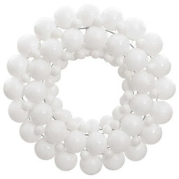 Berkfield Christmas Wreath White 45 Cm Polystyrene