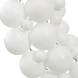Berkfield Christmas Wreath White 45 Cm Polystyrene - thumbnail 3