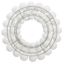 Berkfield Christmas Wreath White 45 Cm Polystyrene - thumbnail 2