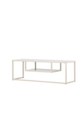 Modern Minimalist Tv Stand - Beige - Metal Tv Stand/ Storage -  L120Xd40Xh40Cm - thumbnail 5