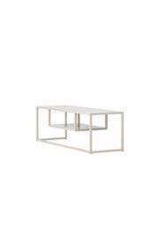 Modern Minimalist Tv Stand - Beige - Metal Tv Stand/ Storage -  L120Xd40Xh40Cm - thumbnail 6
