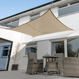 Kookaburra 3M X 2M Rectangle Waterproof Mocha Garden Patio Sun Shade Sail Canopy 98% Uv Block With Free Rope - thumbnail 3