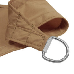 Kookaburra 3M X 2M Rectangle Waterproof Mocha Garden Patio Sun Shade Sail Canopy 98% Uv Block With Free Rope - thumbnail 2