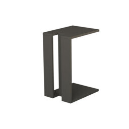 Decortie Muju Modern C-Shape Side End Coffee Table Multipurpose Sofa Lap Anthracite Grey H 57Cm - thumbnail 2