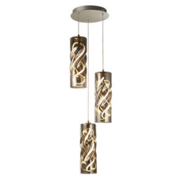 Pagazzi Lighting Pagazzi Demeter Led Smoked Glass Cluster Pendant - thumbnail 5