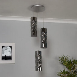 Pagazzi Lighting Pagazzi Demeter Led Smoked Glass Cluster Pendant - thumbnail 3