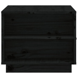 Berkfield Coffee Table Black 100X50X41 Cm Solid Wood Pine - thumbnail 8