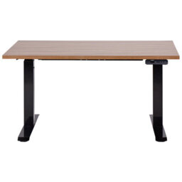 Beliani Electric Adjustable Standing Desk Destines Brown/ Black 120 Cm 72 Cm - thumbnail 5