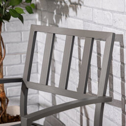 Alfresia Aluminium Garden Bistro Table And Chairs Set With Square Table - thumbnail 5