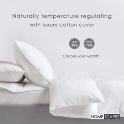Homescapes Indulgent Pure Mulberry Silk Blend 4.5 Tog Spring/summer Duvet, Double - thumbnail 4