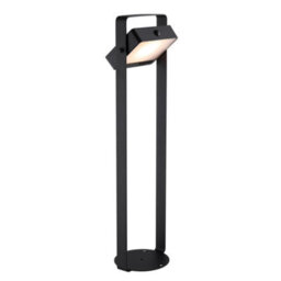 Nordlux Saulio Outdoor Aluminium Garden Post  Black,battery Led