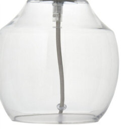 First Choice Lighting Fabia - Satin Brass And Clear Glass 33Cm Table Lamp - thumbnail 7