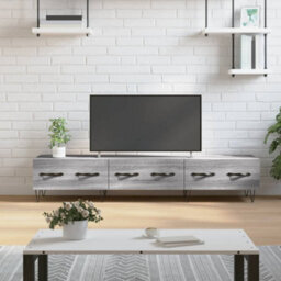 Berkfield Tv Cabinet Grey Sonoma 150X36X30 Cm Engineered Wood - thumbnail 1