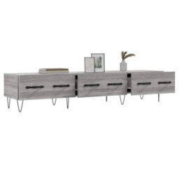 Berkfield Tv Cabinet Grey Sonoma 150X36X30 Cm Engineered Wood - thumbnail 4