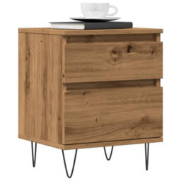 Berkfield Bedside Cabinets 2 Pcs Artisan Oak 40X35X50 Cm Engineered Wood - thumbnail 1
