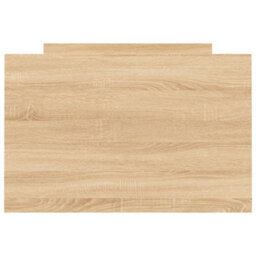 Berkfield Bed Frame With Headboard And Footboard Sonoma Oak 75X190 Cm - thumbnail 6