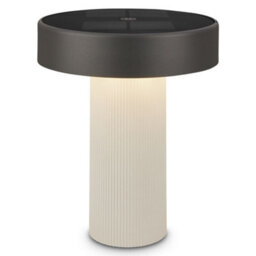Briloner Solar Table Lamp Rechargeable Garden Light Dimmable Outdoor Camping Light Touch Control Off White Anthracite - thumbnail 1