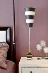 Elegant Silver Leaf Table Lamp With Taupe And Black Design - Led E27 60W - thumbnail 2