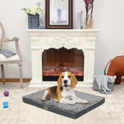 Pet Bed With Charcoal Infused Memory Foam - Dog Or Cat Orthopaedic Mattress With Zipped Cover & Anti-Slip Bottom - Medium - thumbnail 4