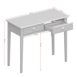 Furniture To Go Nola Hall Table In White & Pine - thumbnail 9