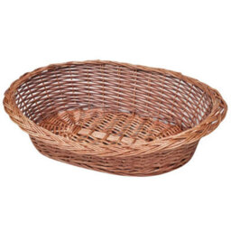 Berkfield Willow Dog Basket/pet Bed Natural 50 Cm - thumbnail 1