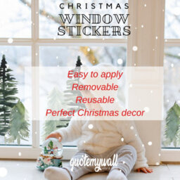 Quote My Wall Boho Christmas Window Decal  Stickers Decorative Christmas Trees & Hanging Ornaments Decor - thumbnail 4
