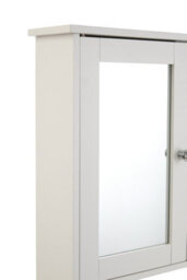 Buttercup Farm Bathroom Cabinet With Mirrored Doors - Wood/glass - L13 X W56 X H58 Cm - White - thumbnail 6