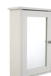 Buttercup Farm Bathroom Cabinet With Mirrored Doors - Wood/glass - L13 X W56 X H58 Cm - White - thumbnail 3