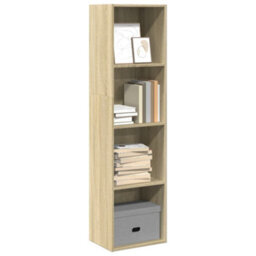 Berkfield Bookcase Sonoma Oak 40X30X152 Cm Engineered Wood - thumbnail 1