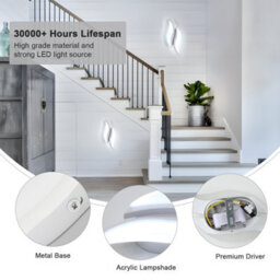 Pheashine Acrylic 12W 2300Lm 6500K Cool White Modern Led Interior Wall Light - thumbnail 8