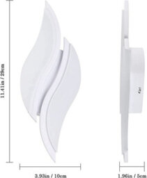 Pheashine Acrylic 12W 2300Lm 6500K Cool White Modern Led Interior Wall Light - thumbnail 5