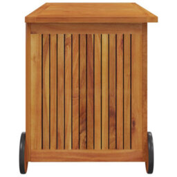 Berkfield Garden Storage Box With Wheels 90X50X58 Cm Solid Wood Acacia - thumbnail 5