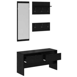 Walplus Hallway Furniture Set 4 Pcs Old Wood 90 X 31 X 46.5 Cm - thumbnail 5