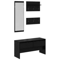 Walplus Hallway Furniture Set 4 Pcs Old Wood 90 X 31 X 46.5 Cm - thumbnail 2