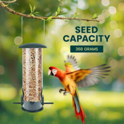 Green Haven Metal Bird Feeder 3-Pack Squirrel Proof Hanging Feeder For Garden Tube, Dense & Coarse Mesh Outdoor Use - thumbnail 4