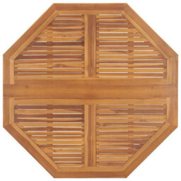 Berkfield 5 Piece Folding Outdoor Dining Set Solid Wood Teak - thumbnail 5